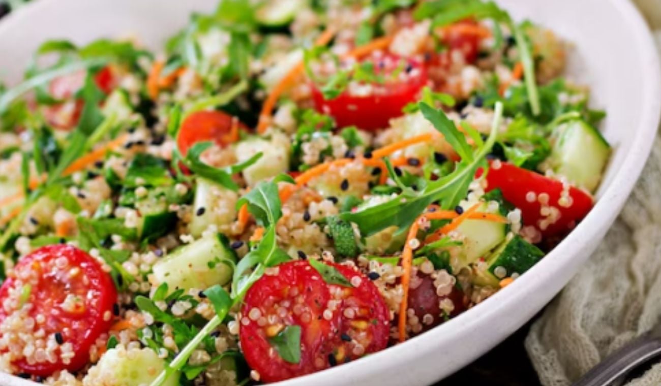 Quinoa en ensalada de manzana
