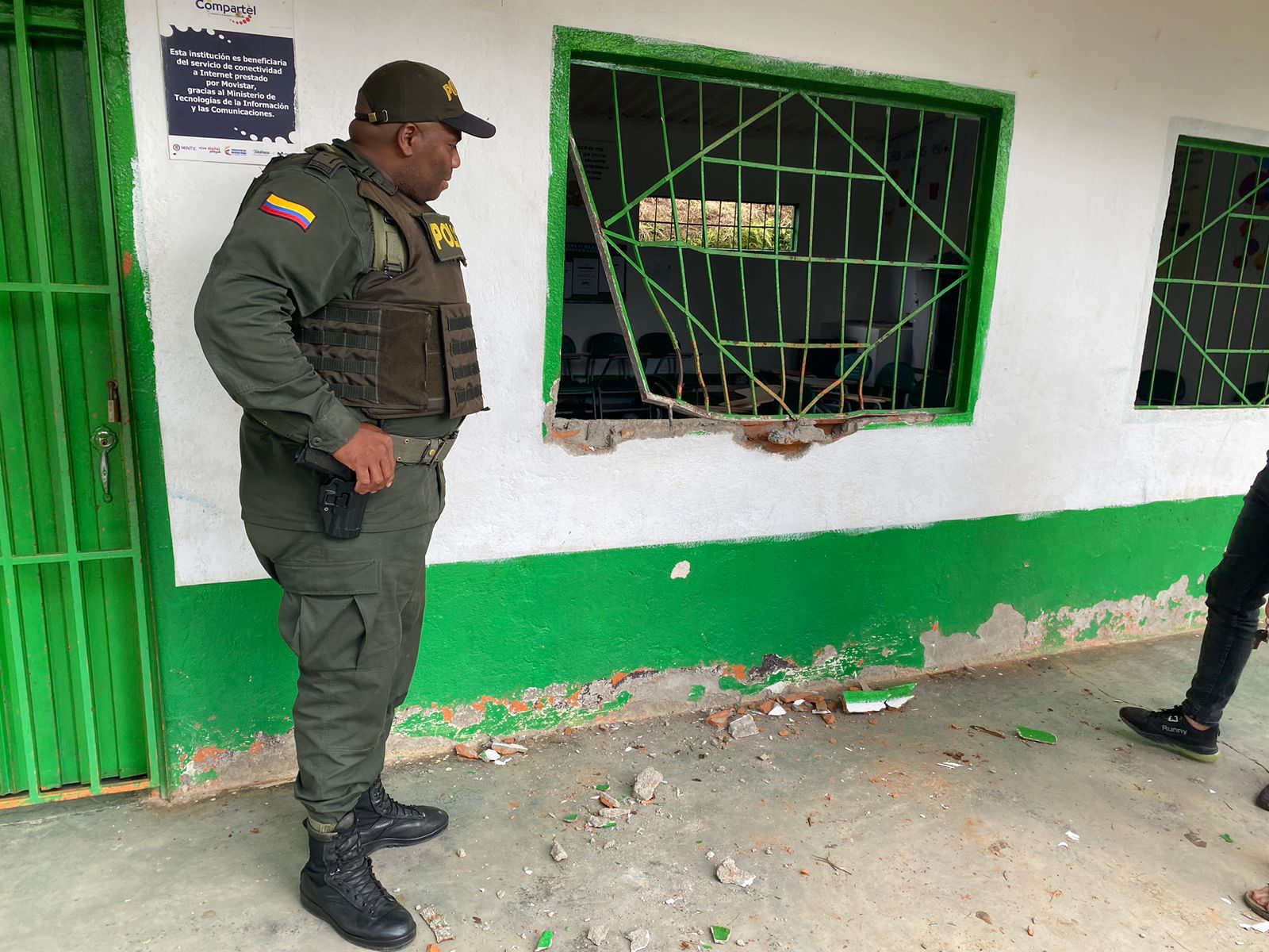 Los cacos se robaron todo y dejaron en la “olla” a escuelita de San Francisco, Antioquia