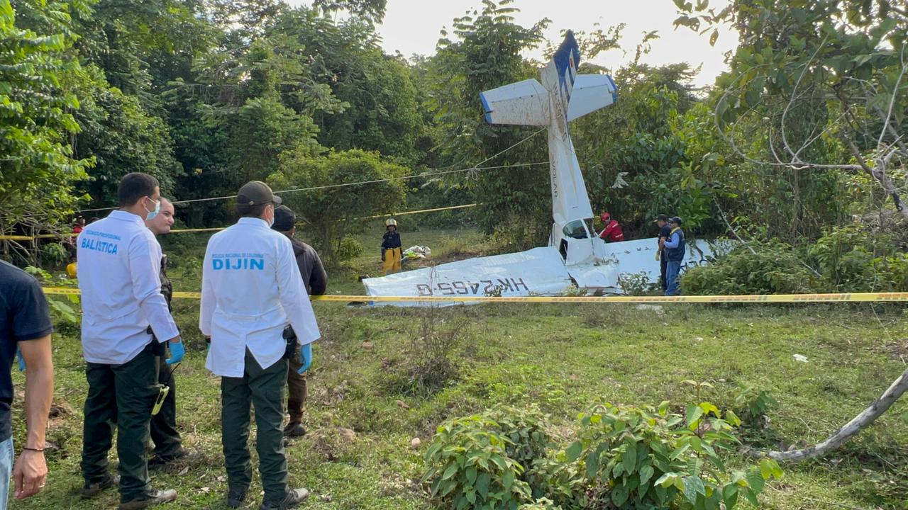 [FOTOS] Cayó avioneta que se dirigía a Puerto Berrío Antioquia: En el siniestro murió el piloto