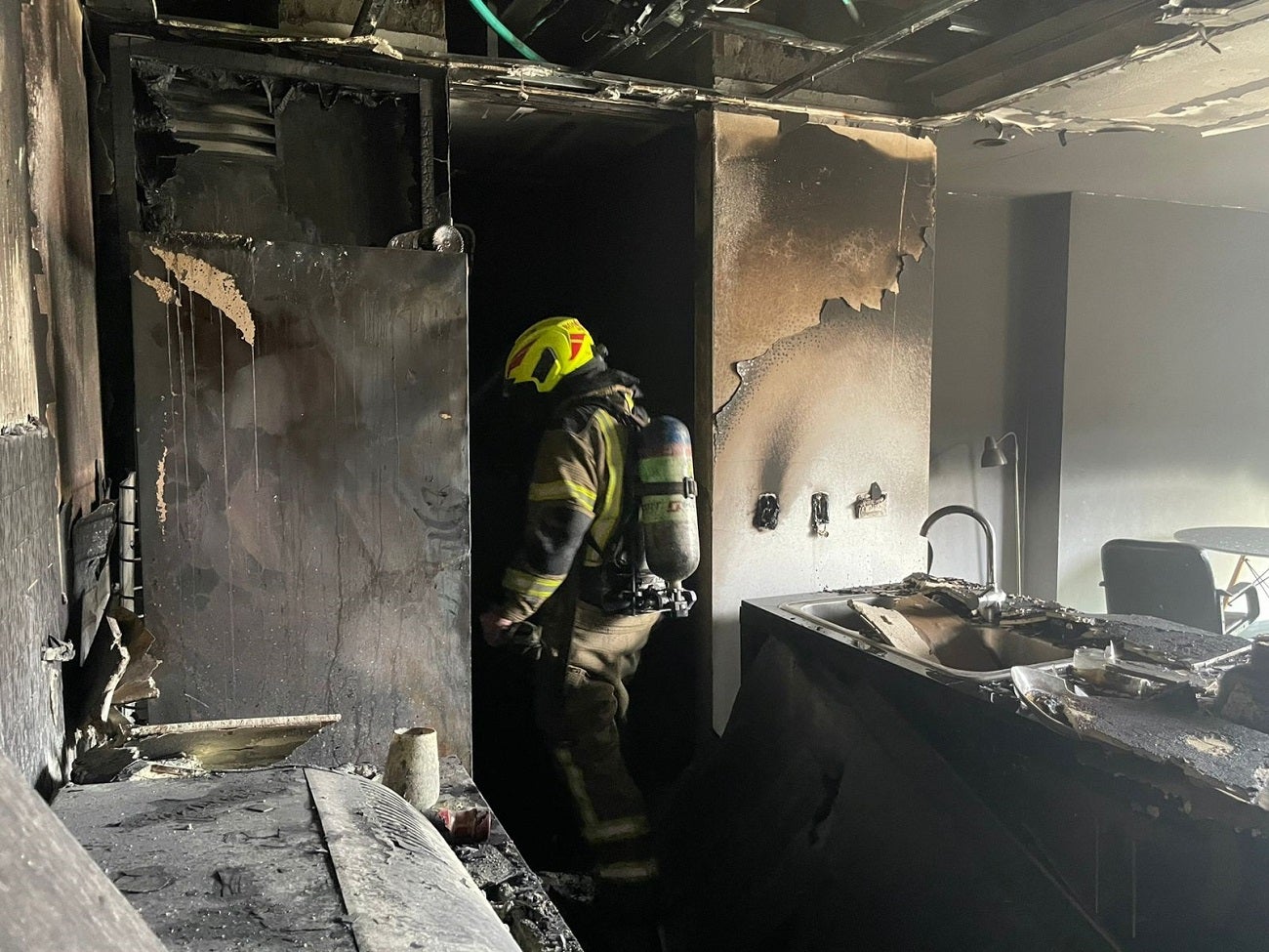 Incendio en Medellín