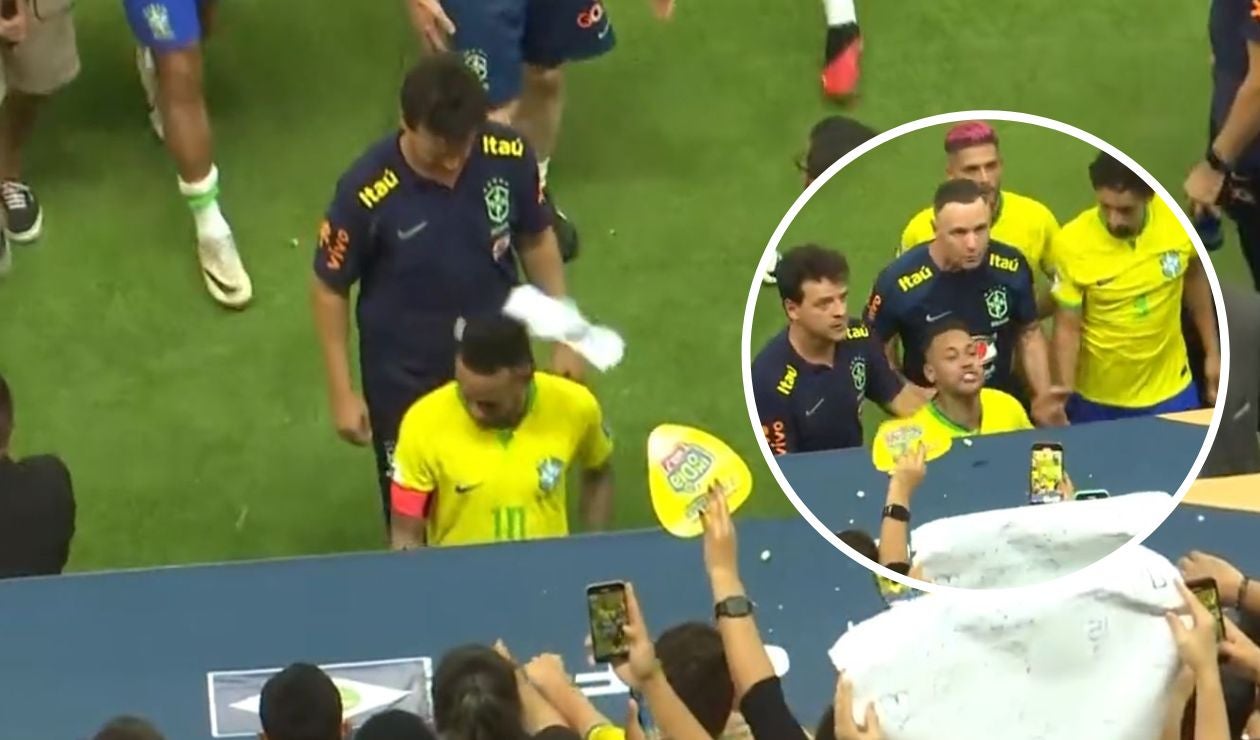 Hinchas de Brasil abuchearon y le tiraron cosas a Neymar tras empate ante Venezuela