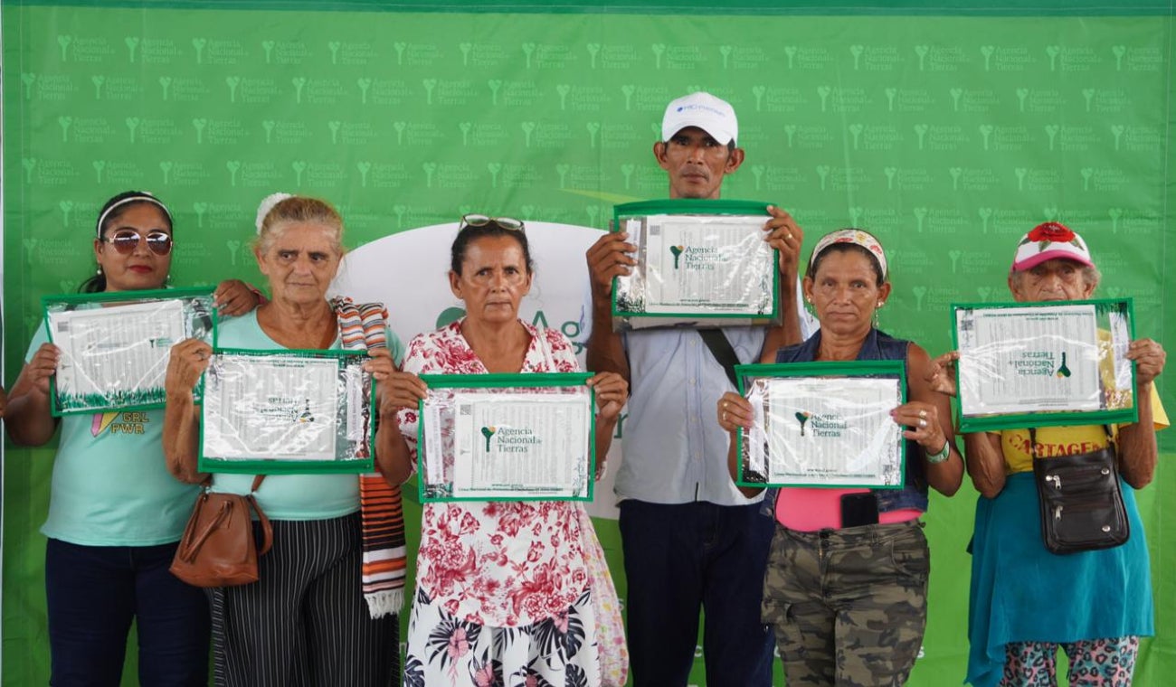 Solicitantes de tierra Agencia Nacional de Tierras