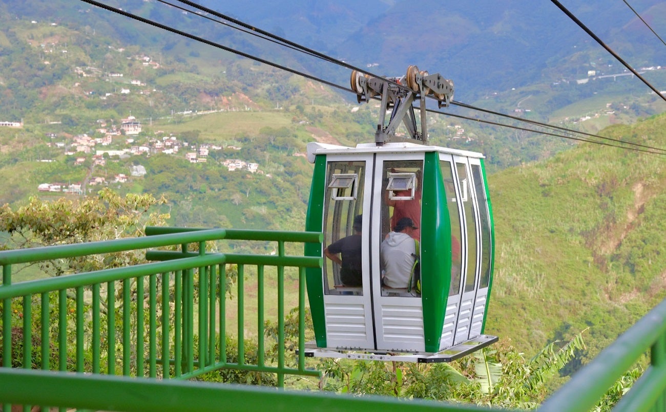 Teleférico en San Sebastián de Palmitas