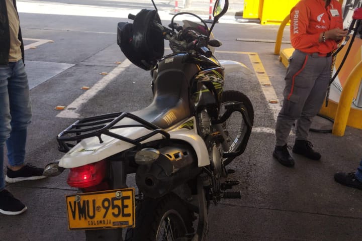 moto robado en Medellín