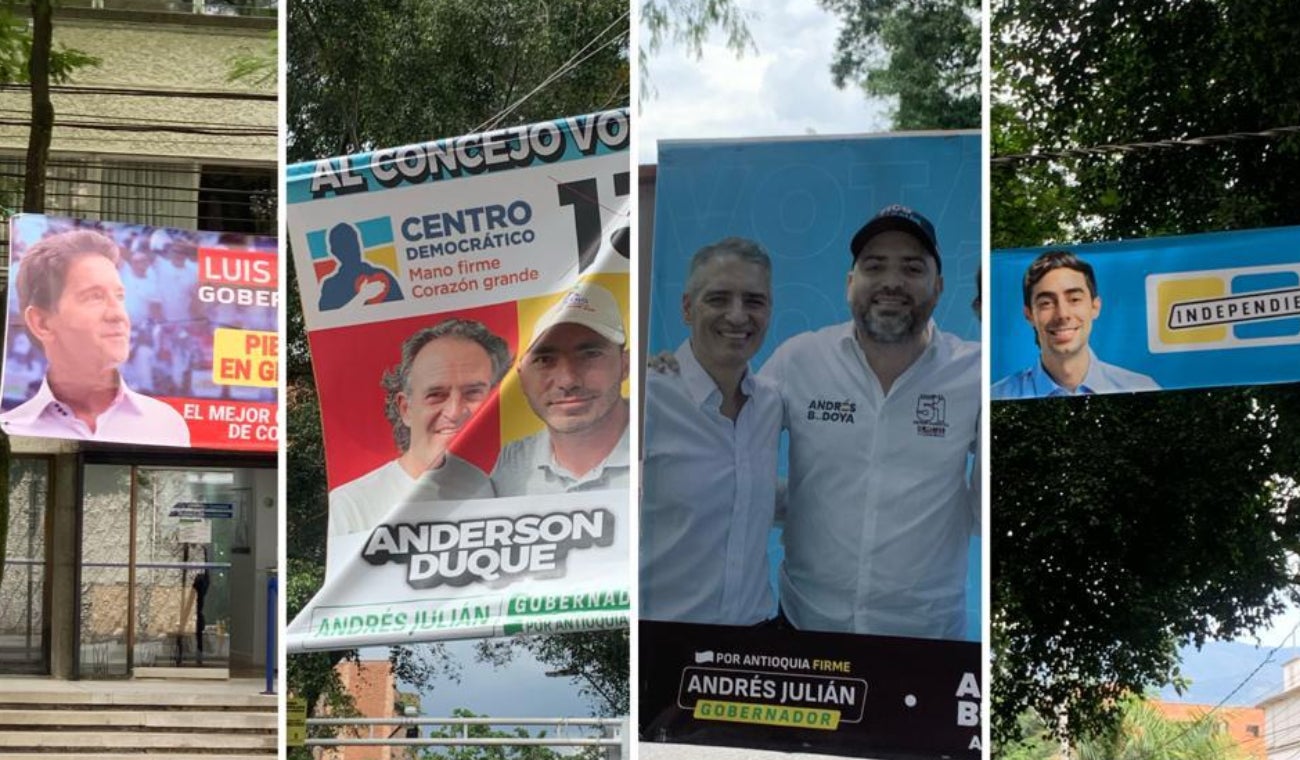 Ultimátum para las campañas políticas en Medellín, deberán desmontar las vallas de sus candidatos esta semana.