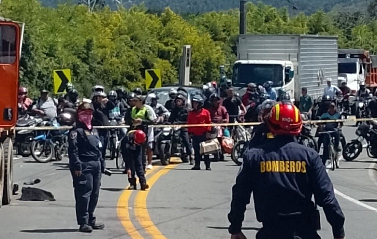 Accidente en la vía La Ceja - Rionegro