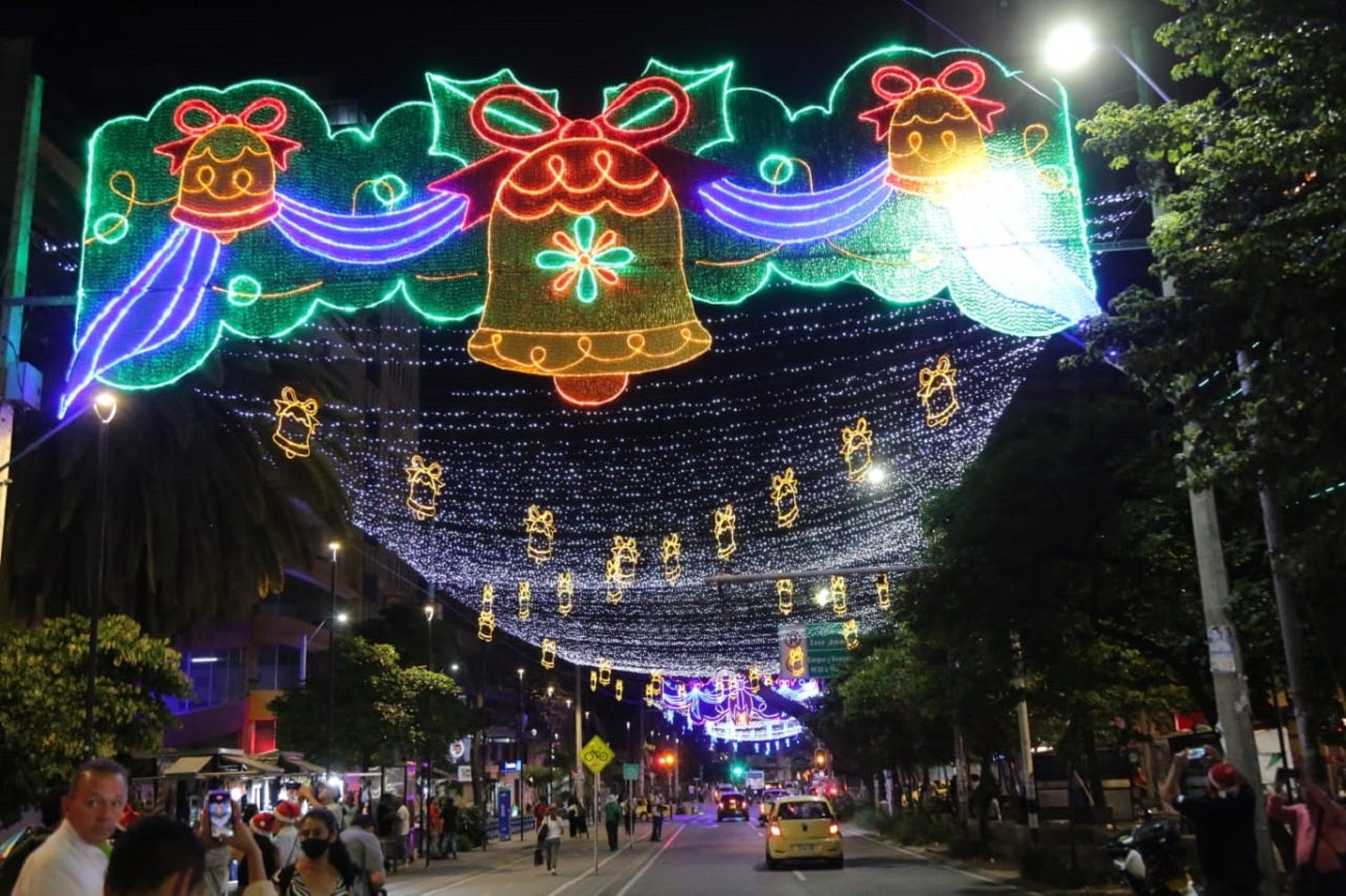 Alumbrados navideños en Medellín