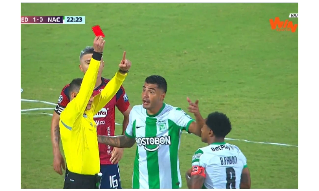 Dorlan Pabón expulsado por Wilmar Roldán