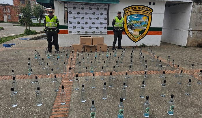 Incautación de licor adulterado en Antioquia