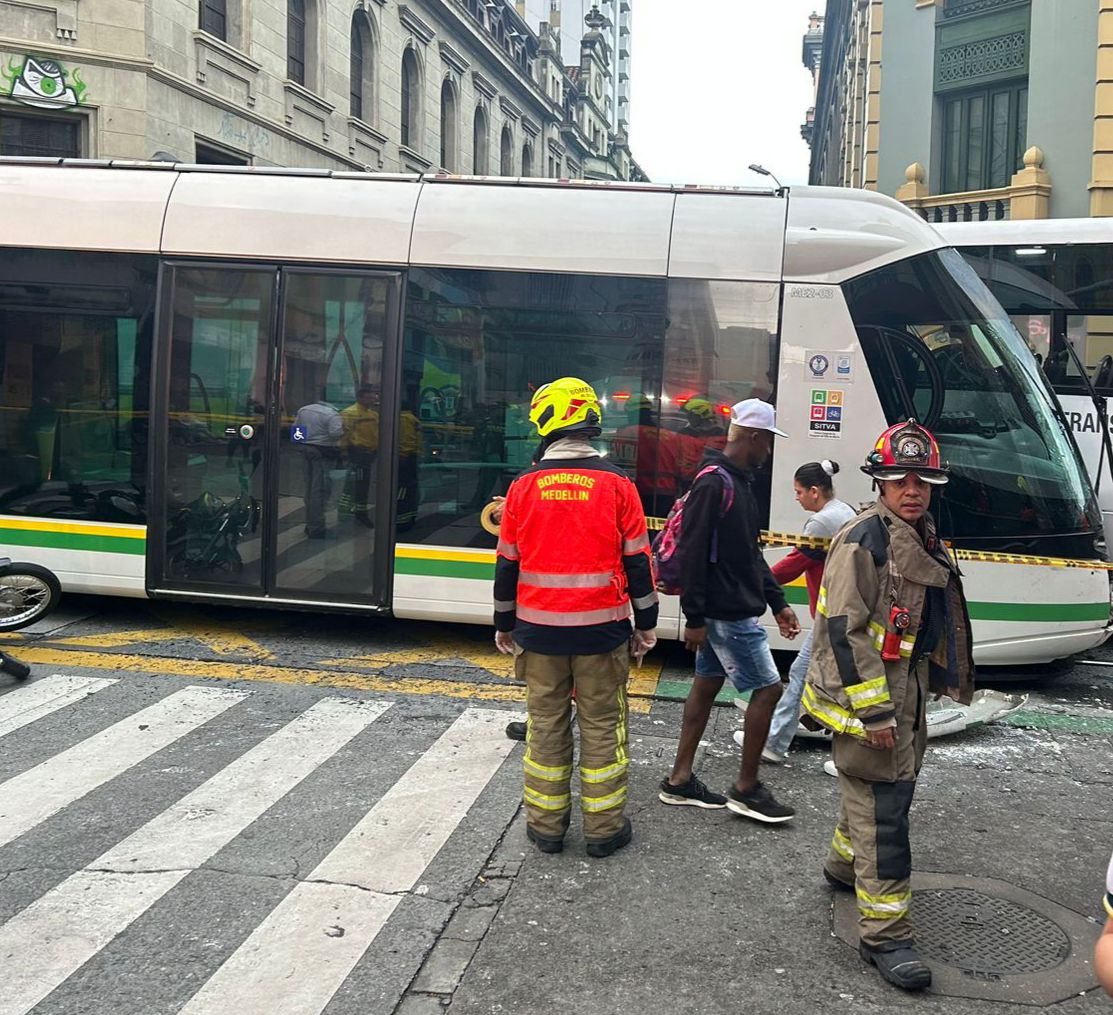 Accidente en el tranvía de Medellín
