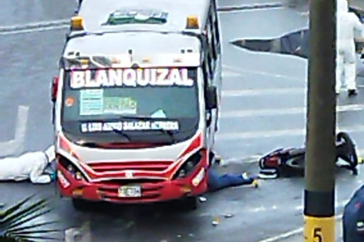 Una mujer murió luego que fuera arrollada por un bus en el barrio Blanquizal de Medellín
