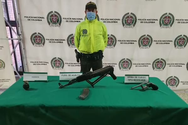 Decomiso de armas de fuego en Bello
