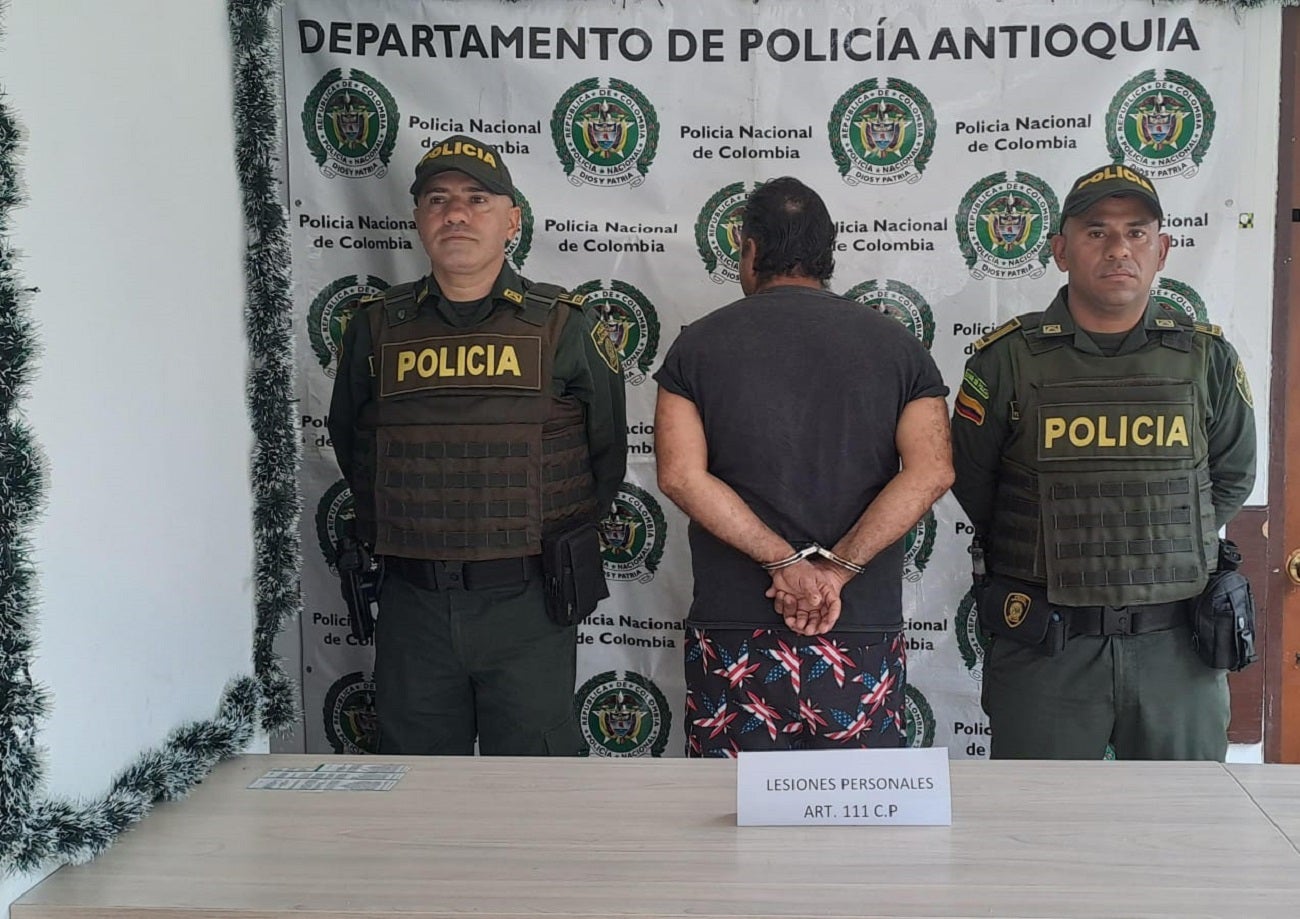 Capturado en Antioquia por lesiones personales