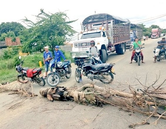 Bloqueos vías Antioquia