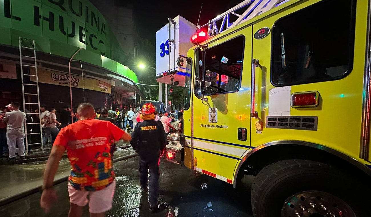 Incendio en el Hueco de Medellín