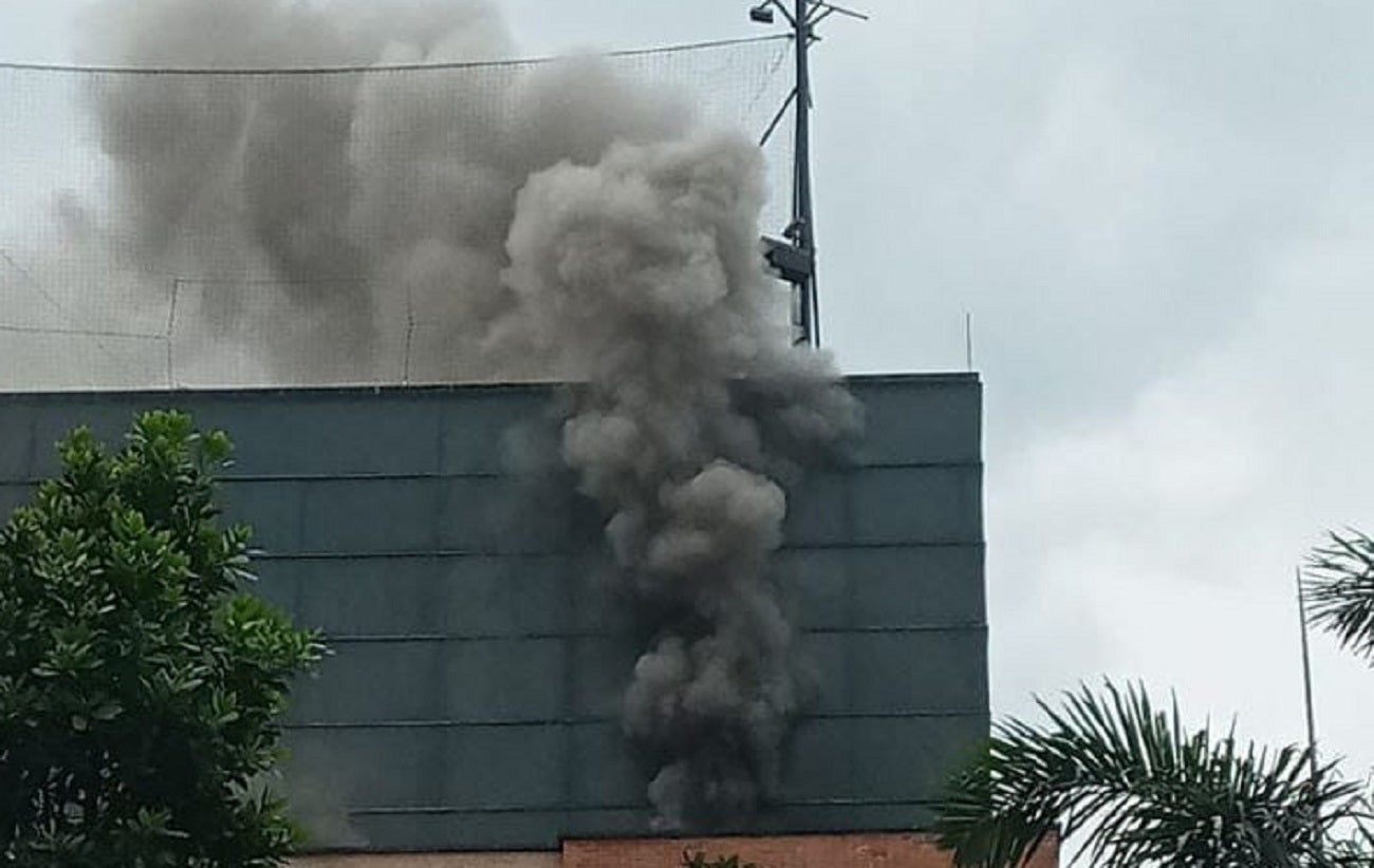 Incendio controlado en Medellín