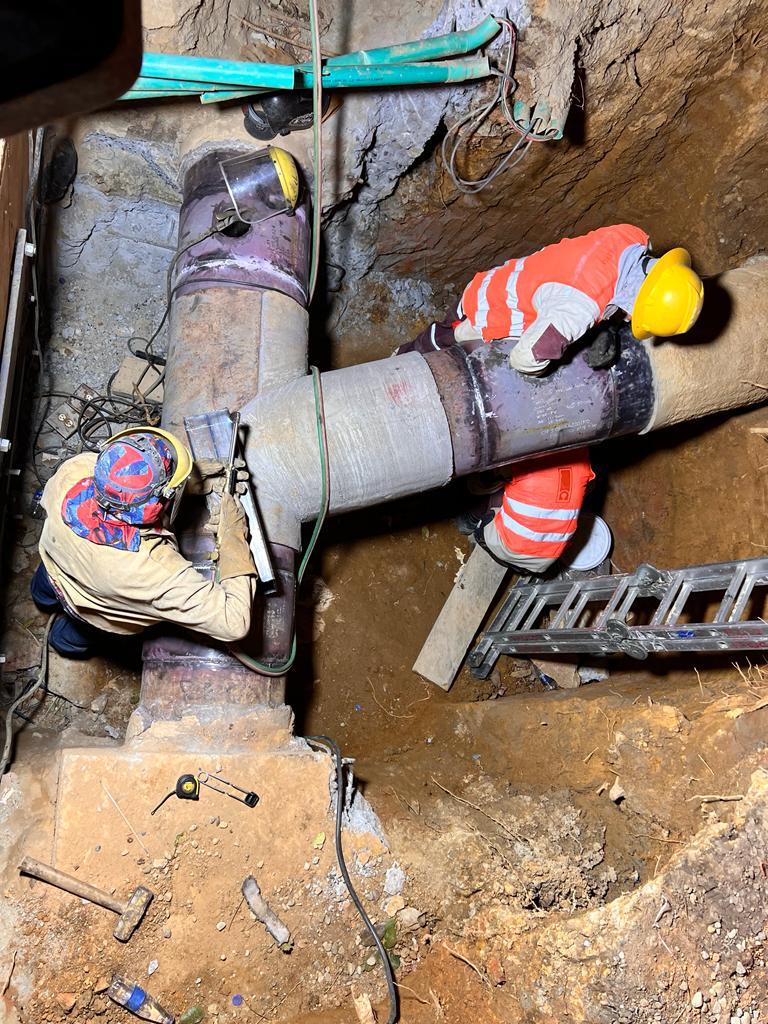 trabajos en el nororiente de Medellín