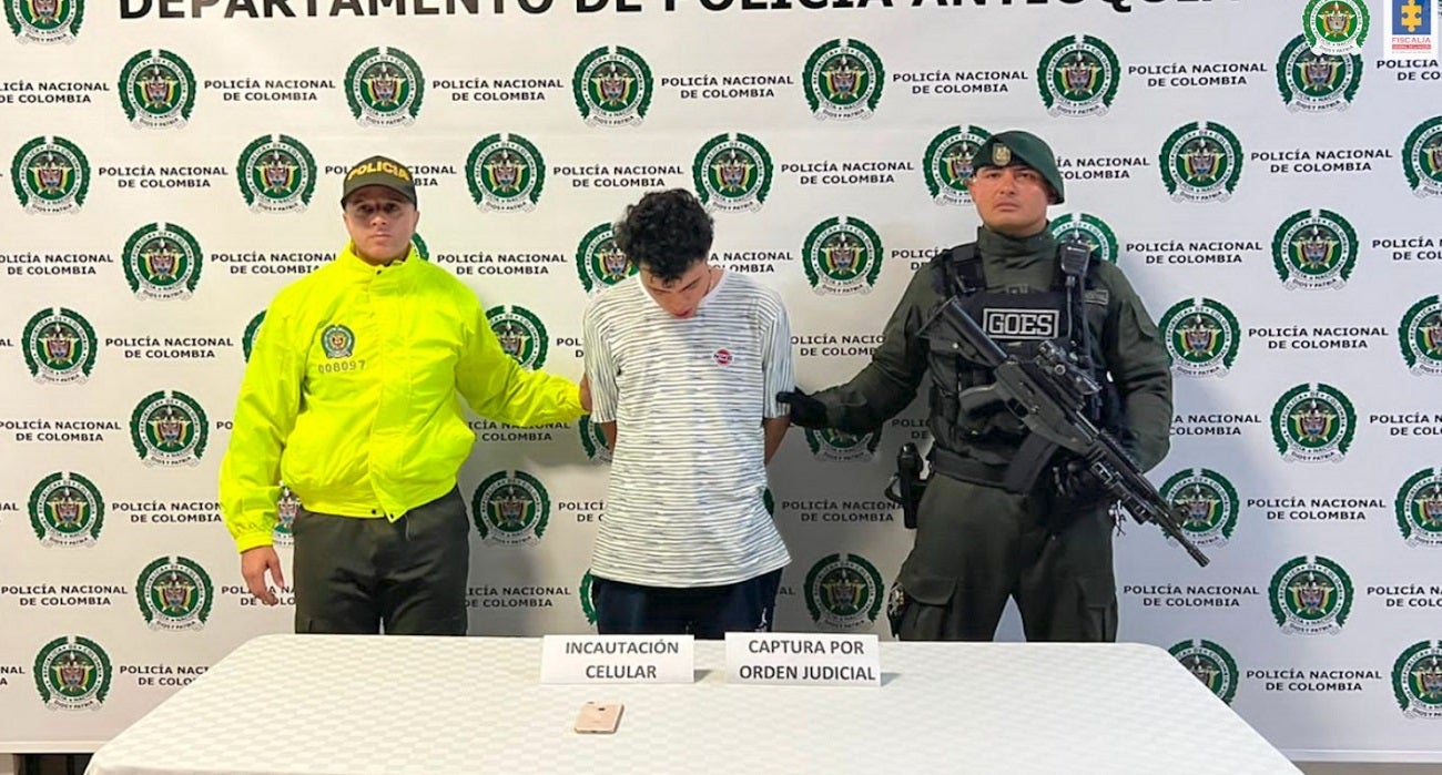 Captura de Brayan Estiven Uribe Arias, alias 'Aguapanelo', en Antioquia