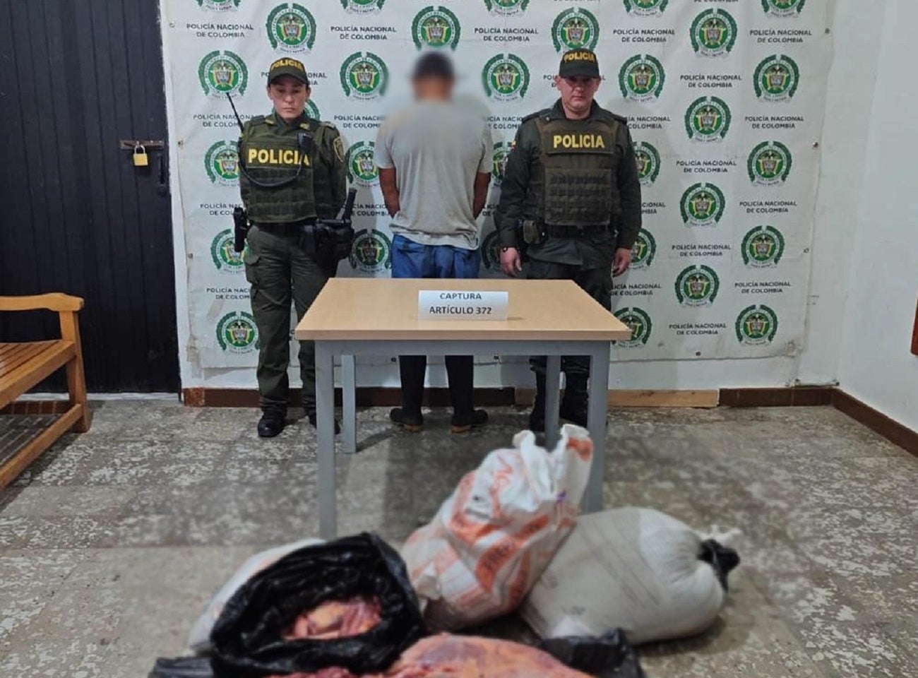 Capturado con carne en descomposición en Antioquia