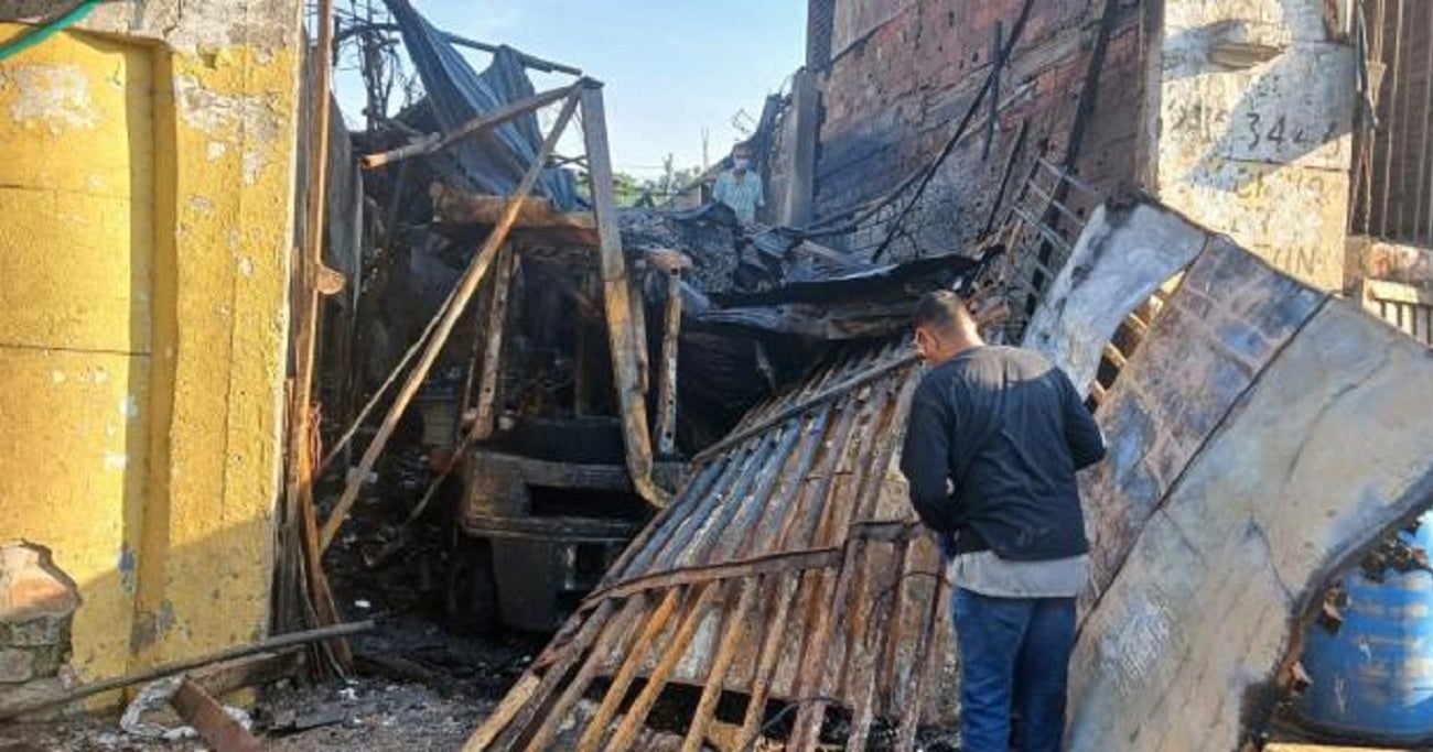 Incendio en el barrio Naranjal de Medellín