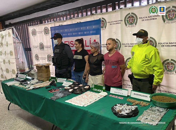 Capturados con seis kilos de cocaína en Medellín
