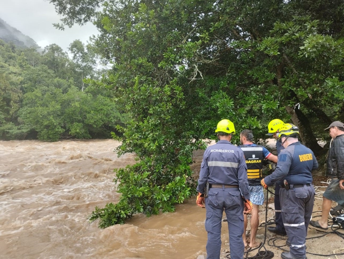Creciente súbita en San Rafael, Antioquia