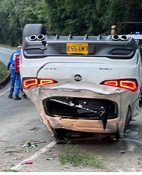 Accidente en las Palmas Medellín