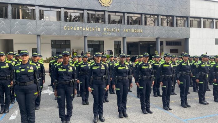 Refuerzan la seguridad en Antioquia con más efectivos de la Policía en zonas priorizadas