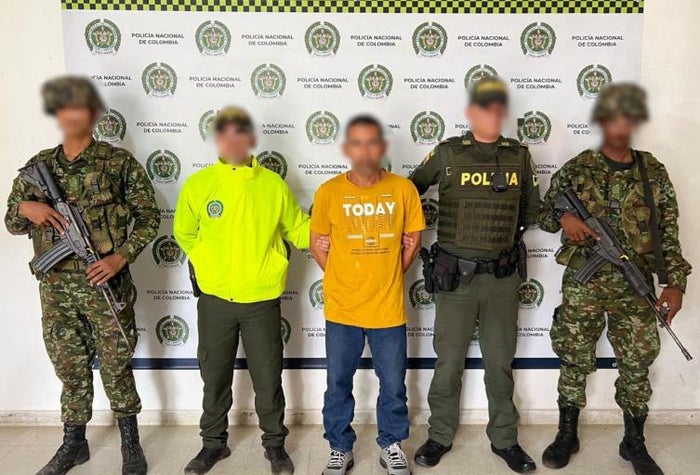 Imagen de la captura de Harlinson José Uparale, alias Pintor