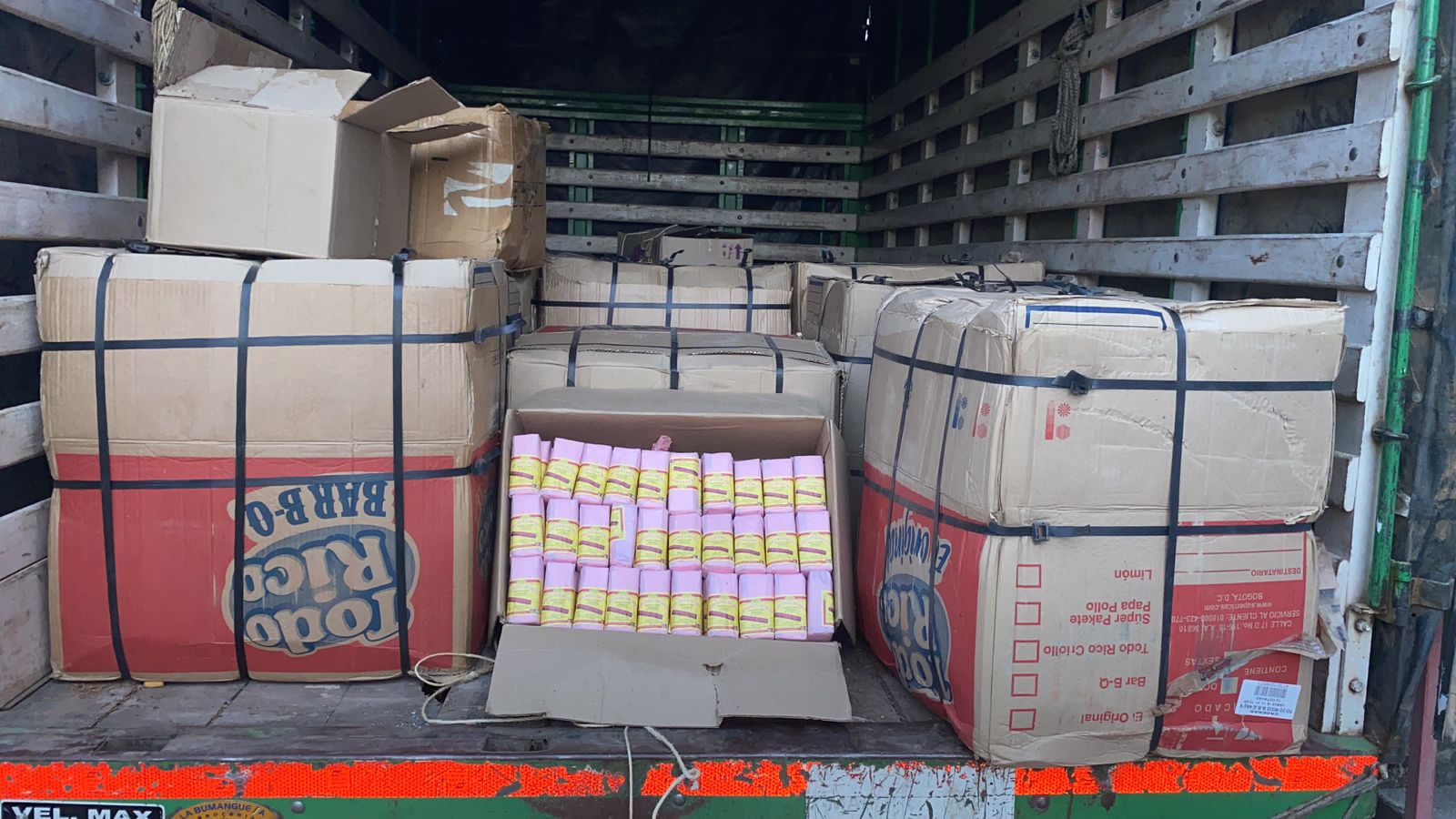 Incautación de mercancía.