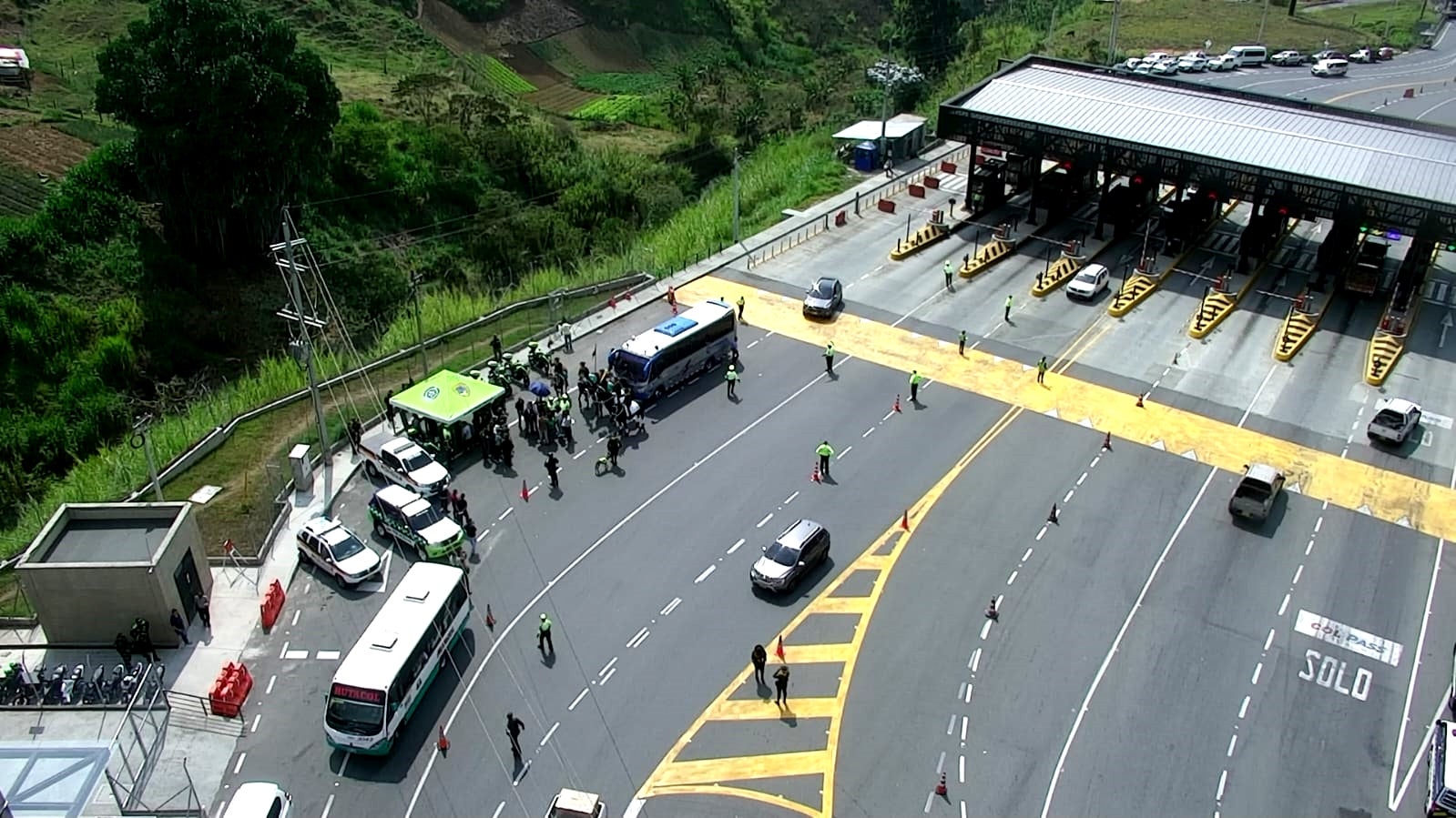 Movilidad en el puente festivo en Antioquia