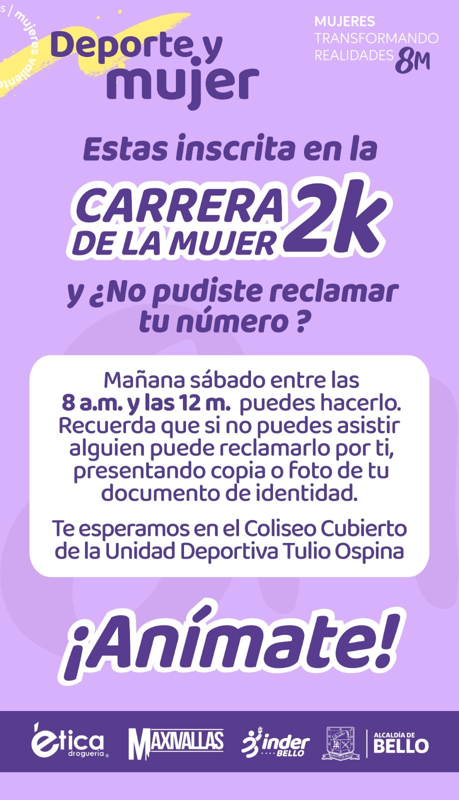 Carrera atlética de Bello