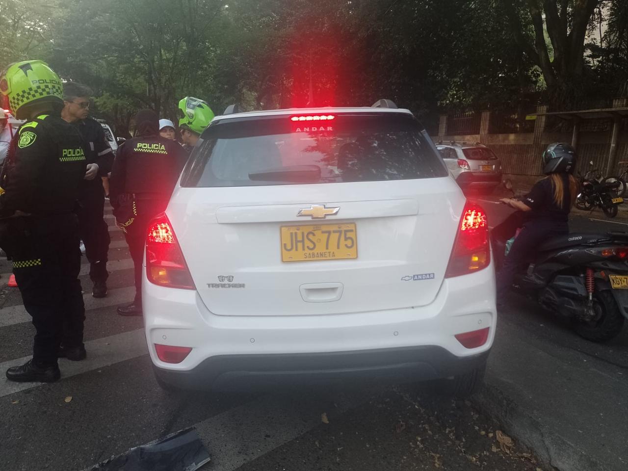 Accidente de transito en Medellín