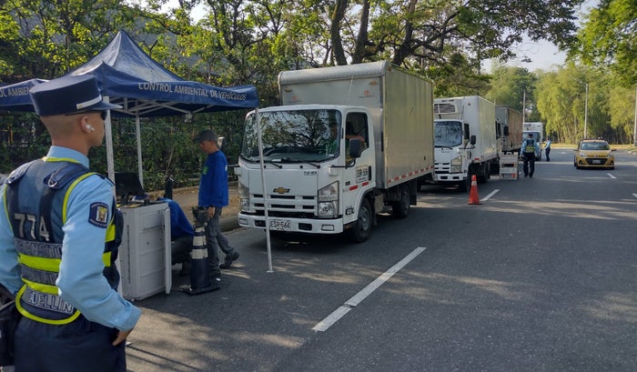 Control ambiental de vehículos en el Valle de Aburrá
