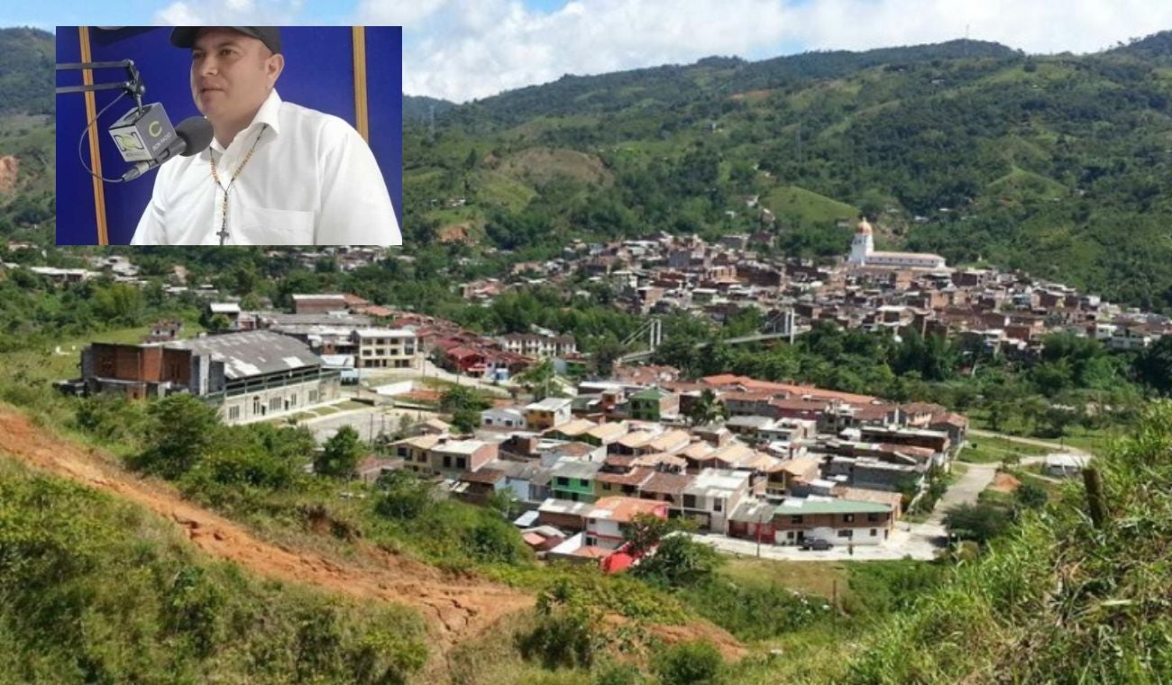 San Rafael (Antioquia) y su alcalde, Eduin Aniceto Giraldo.