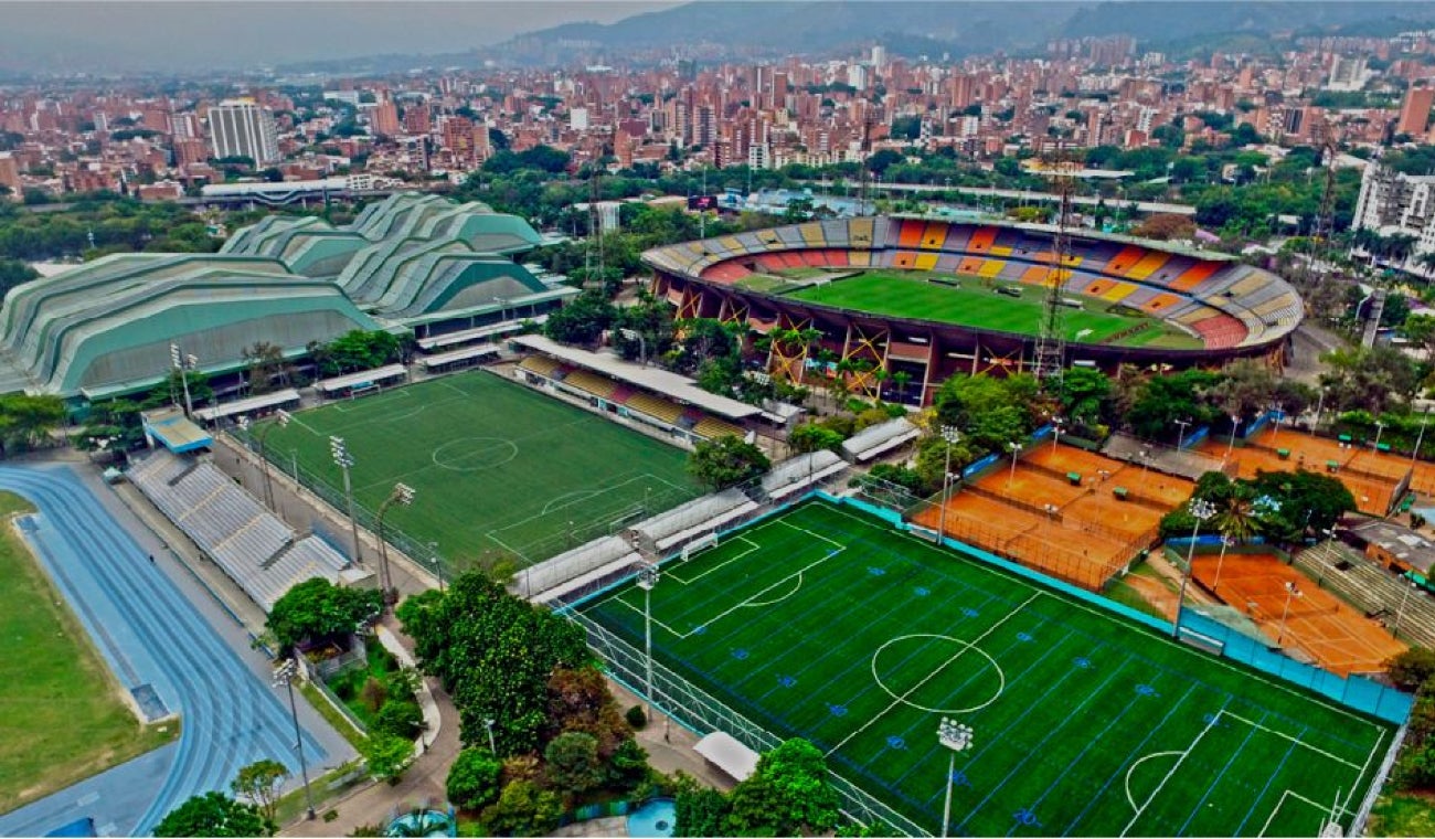 Escenarios deportivos a cargo del Inder en alrededores del Estadio Atanasio Girardot.