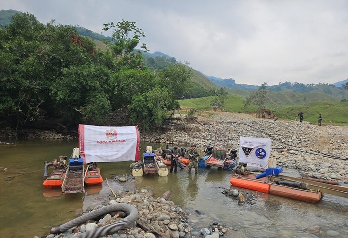 Operaciones contra la minería ilegal en Antioquia