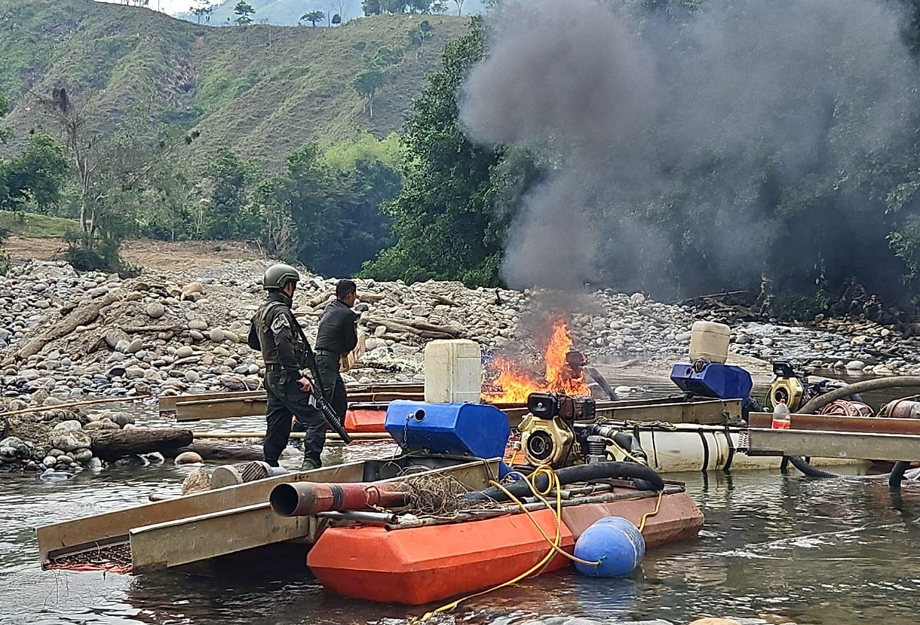 Operaciones contra la minería ilegal en Antioquia
