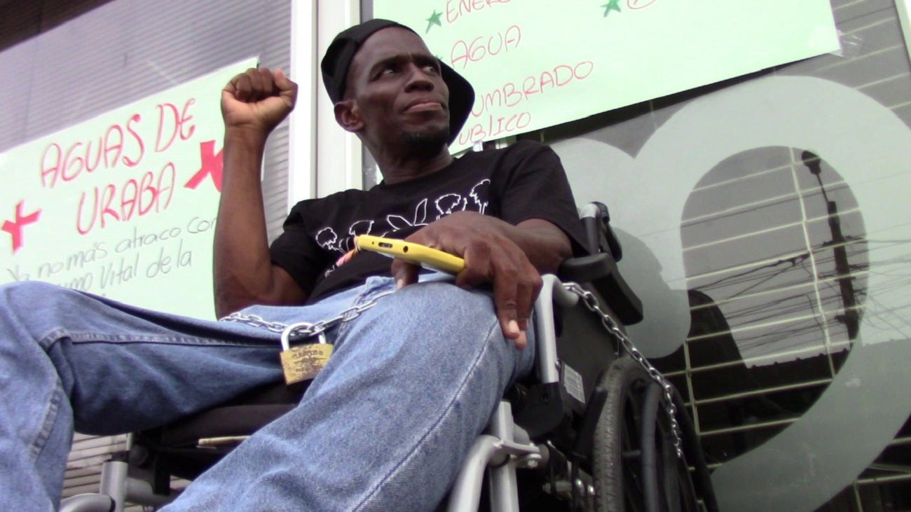 Manifestación ciudadana en la sede de EPM ubicada en el Distrito de Turbo.