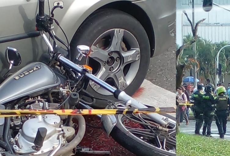 Imagen de fleteros arrollados