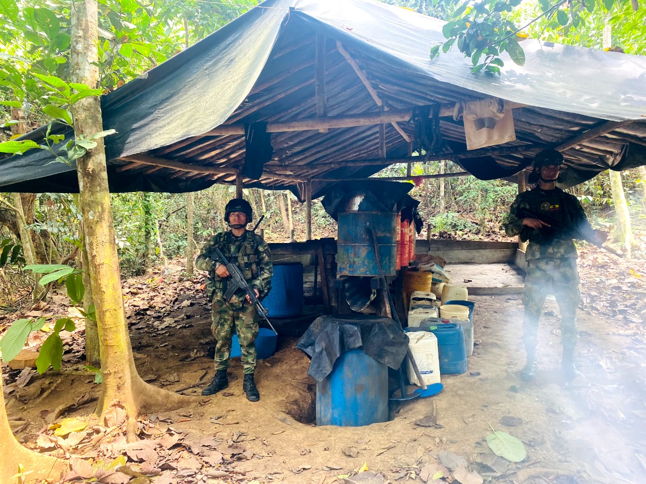 Destruyeron 6 laboratorios donde producían pasta base de coca avaluados en más de mil millones