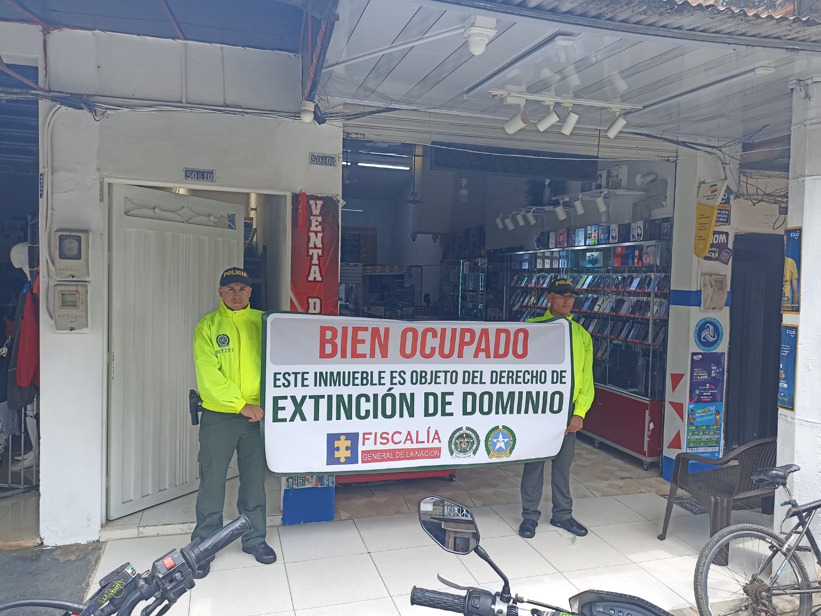 Impactan bienes de estructuras criminales en Antioquia avaluados en casi $200 millones