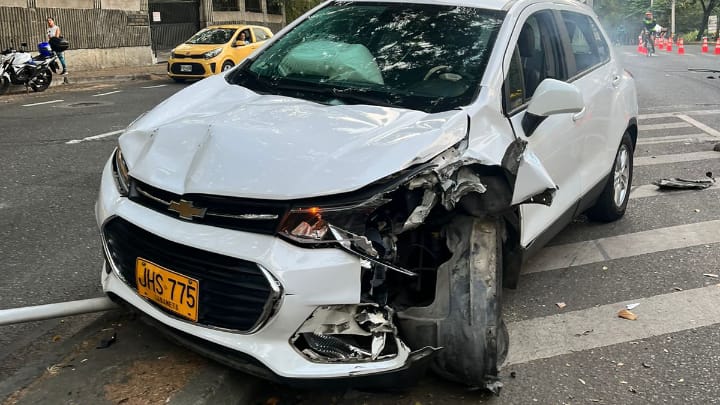 Accidente de transito en Medellín