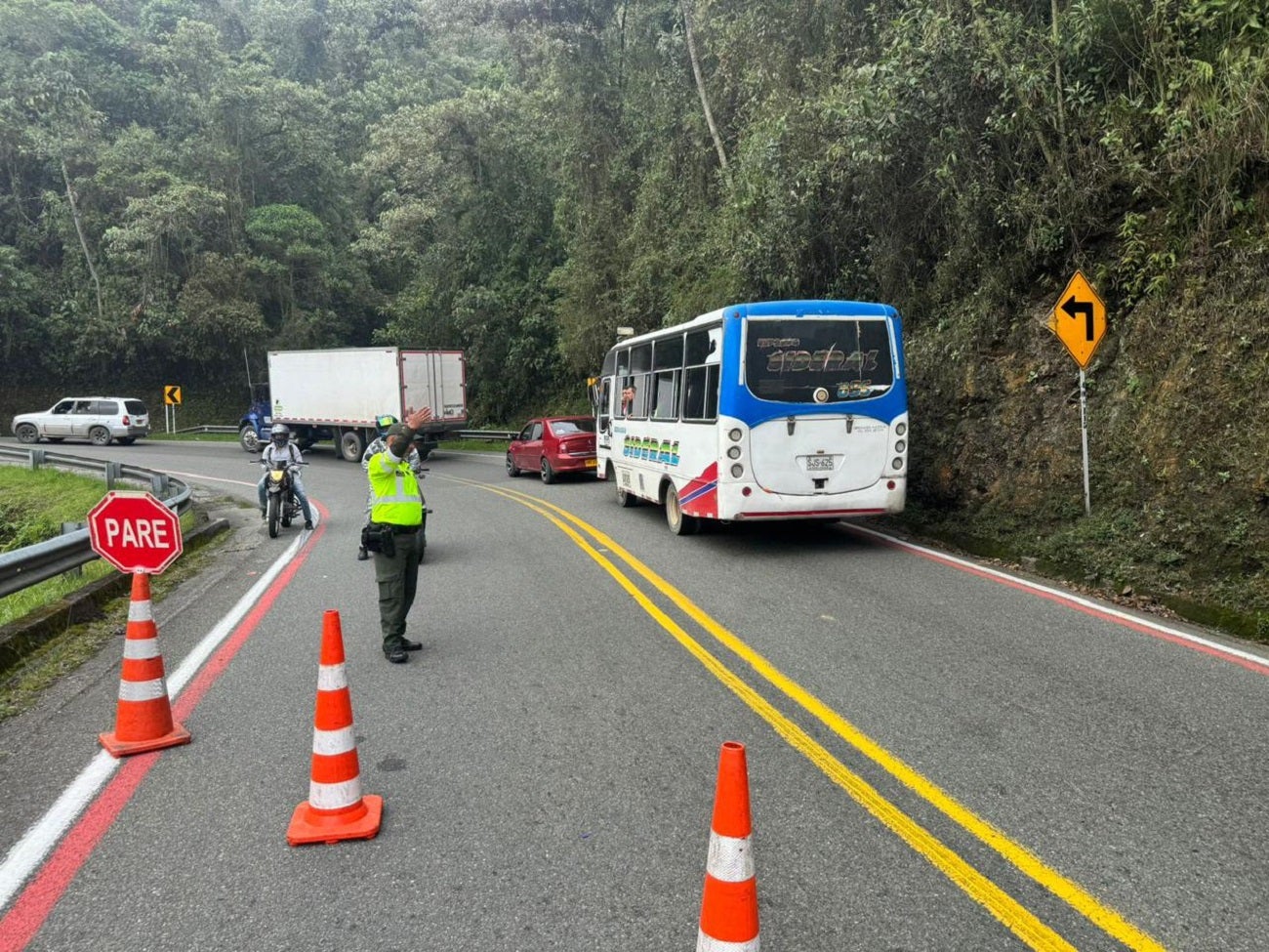 Accidente en el Alto de Minas, Antioquia