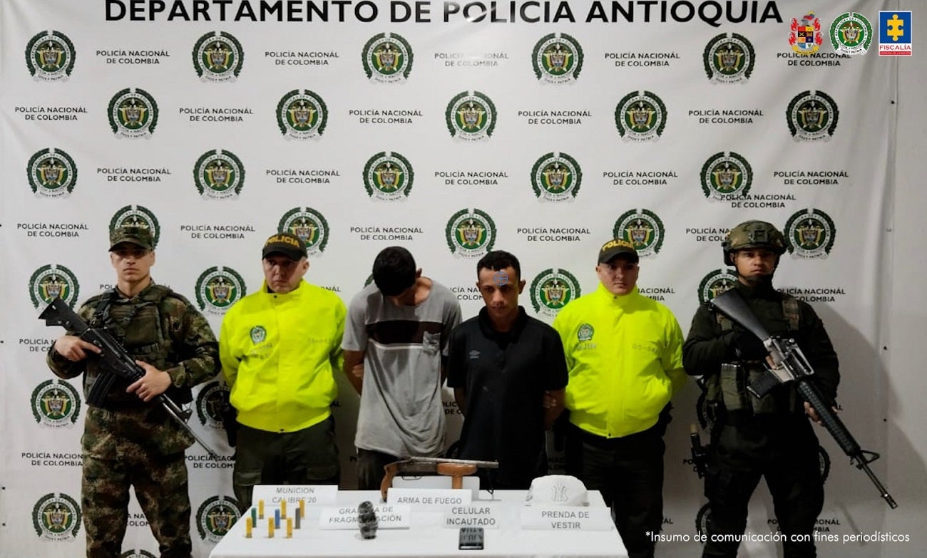 Capturados presuntos integrantes del Clan del Golfo en Antioquia