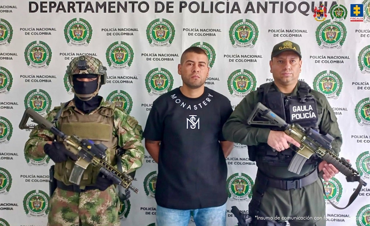 Carlos Andrés Salas Ortiz, alias ‘Chicharro’, capturado en Antioquia