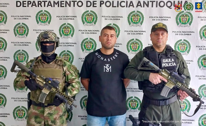 Carlos Andrés Salas Ortiz, alias ‘Chicharro’, capturado en Antioquia