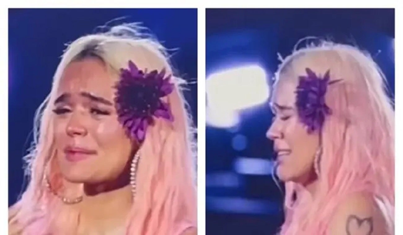 Karol G Llorando En Concierto