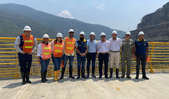 Visita del director de la UNGRD, Carlos Carrillo, a Hidroituango.