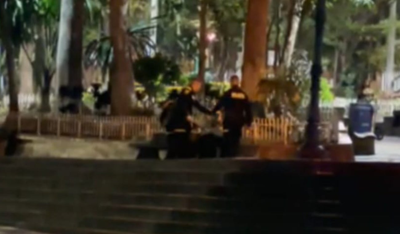 Atrapados "in fraganti": Pareja realizó actos obscenos en parque de Copacabana y fue sorprendida por la policía